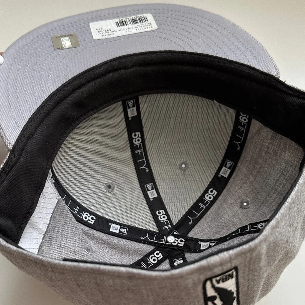 New Era Cap Brooklyn Gray Colorful Logo Men's Basketball